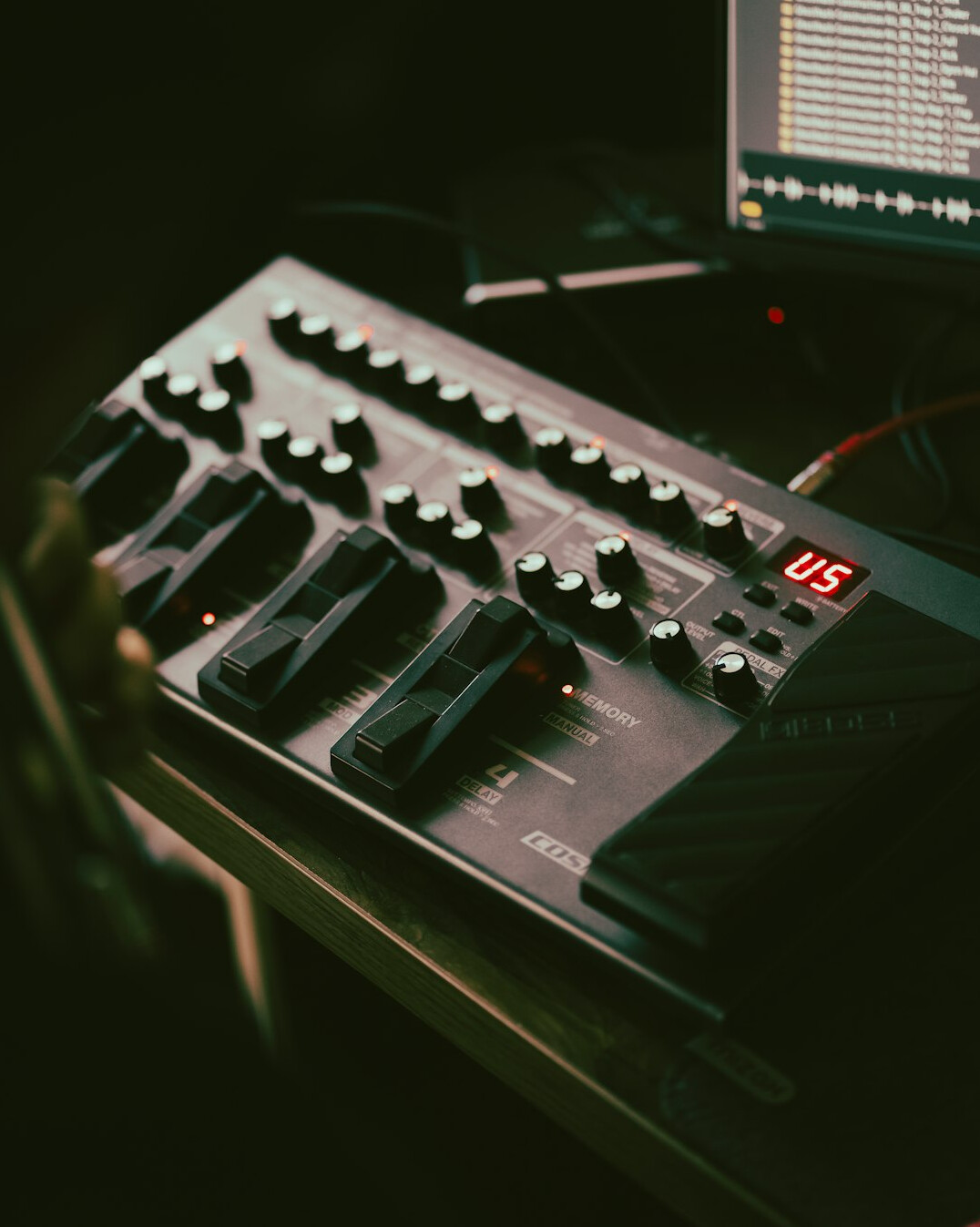 Professional studio microphone and audio mixing console
